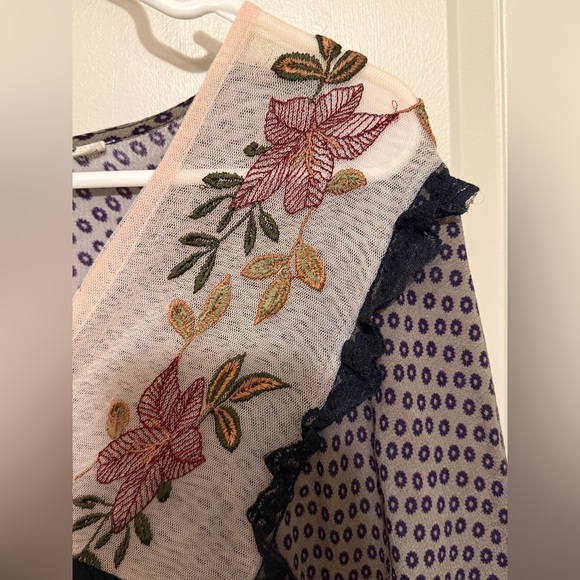 Anthropologie Let Me Be Debra Embroidered Midi Dress - Picture 7 of 11